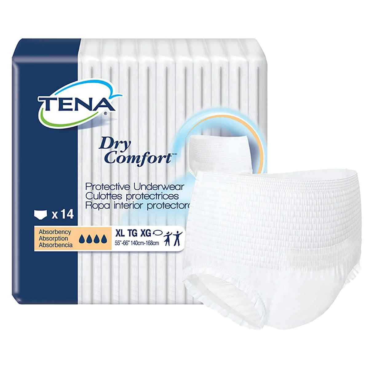 TENA Dry Comfort Protective Pull-Up Underwear, Moderate | Carewell
