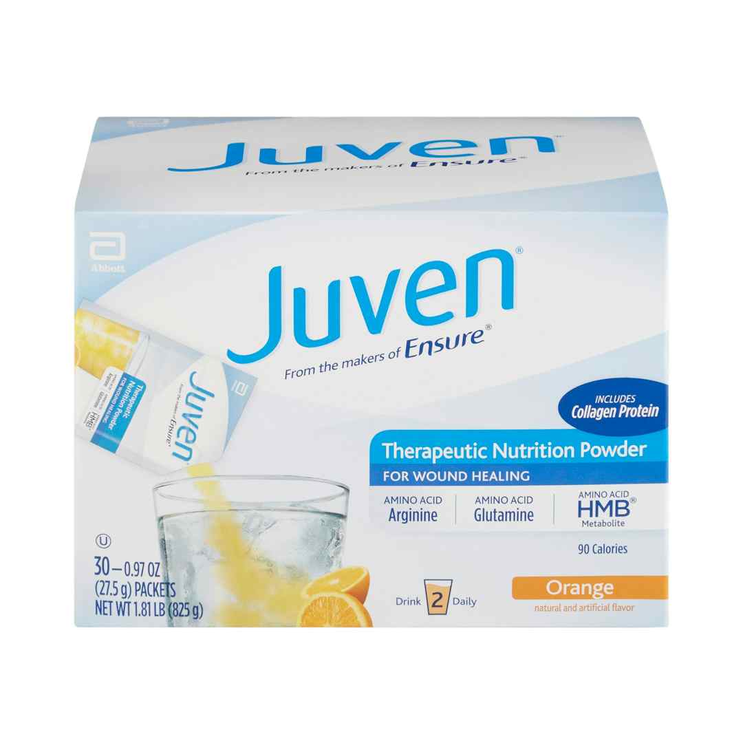 Juven Arginine/Glutamine Supplement Powder, Orange Flavor, 1.02 oz
