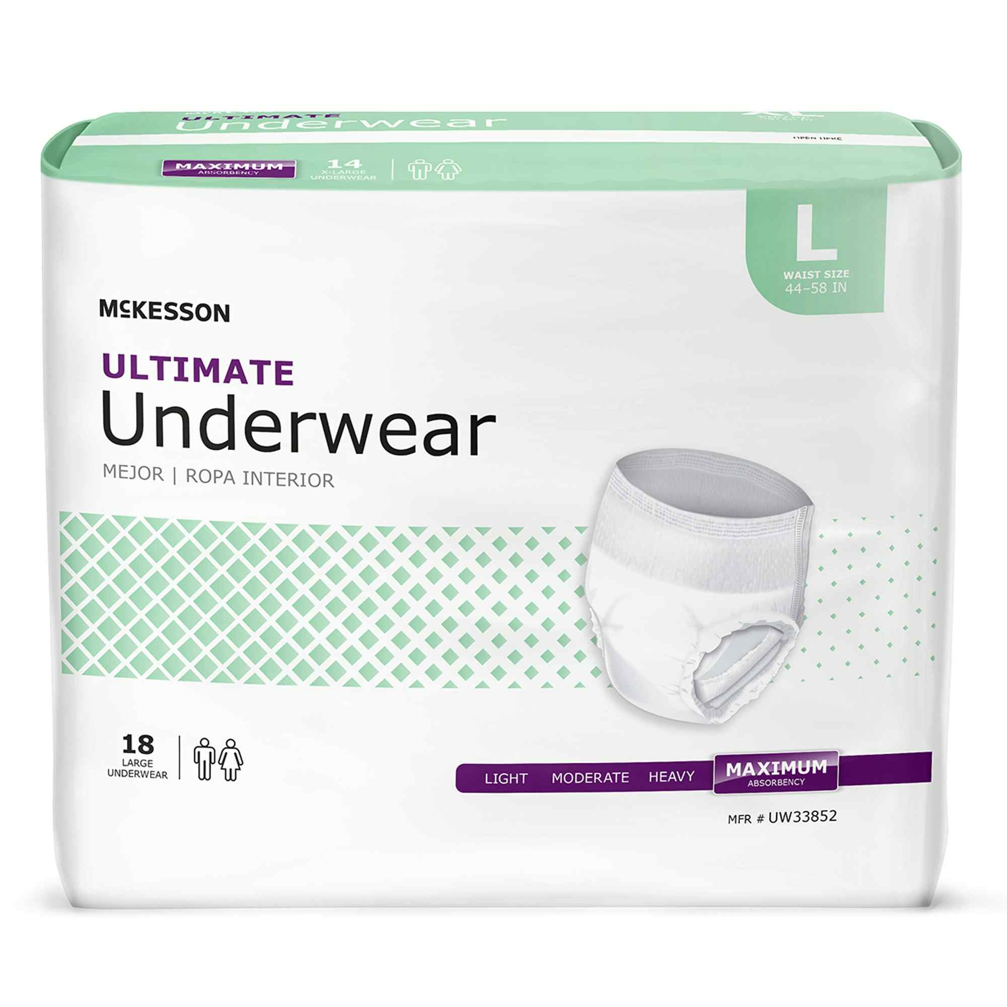 Mckesson Ultimate Underwear Maximum Absorbency Carewell 8641