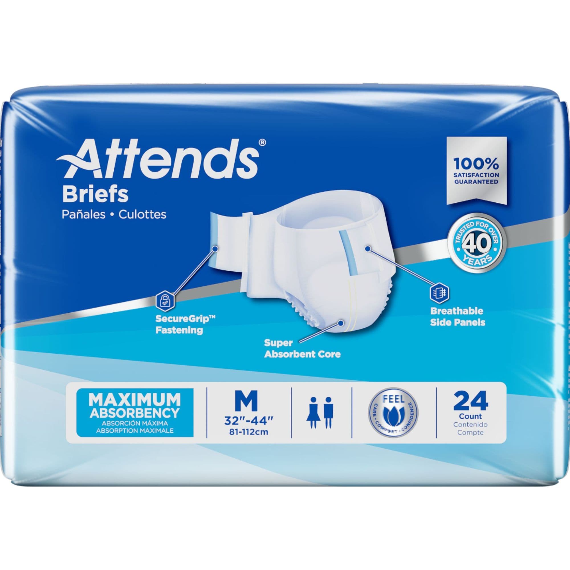 Attends Adult Diapers with Tabs, Heavy