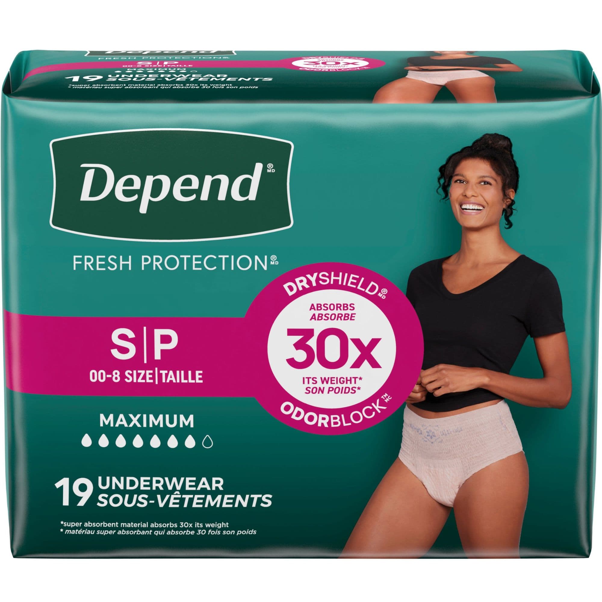 Depend Fresh Protection Underwear for Women, Maximum