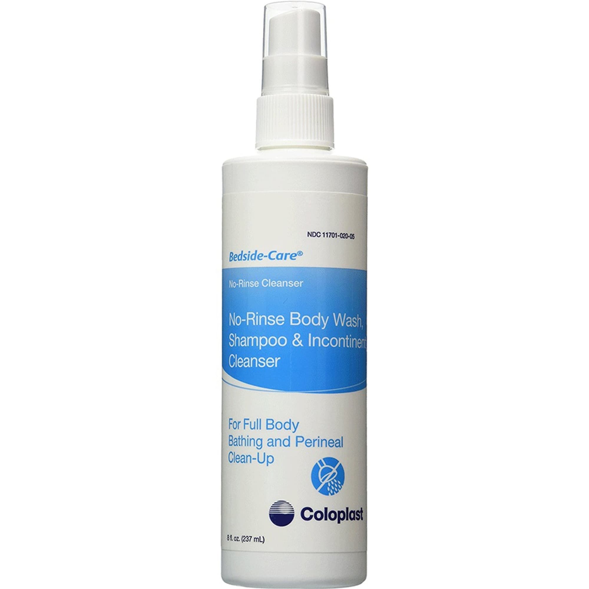 Coloplast Bedside-Care No-rinse Body Wash Shampoo and Incontinence Cleanser