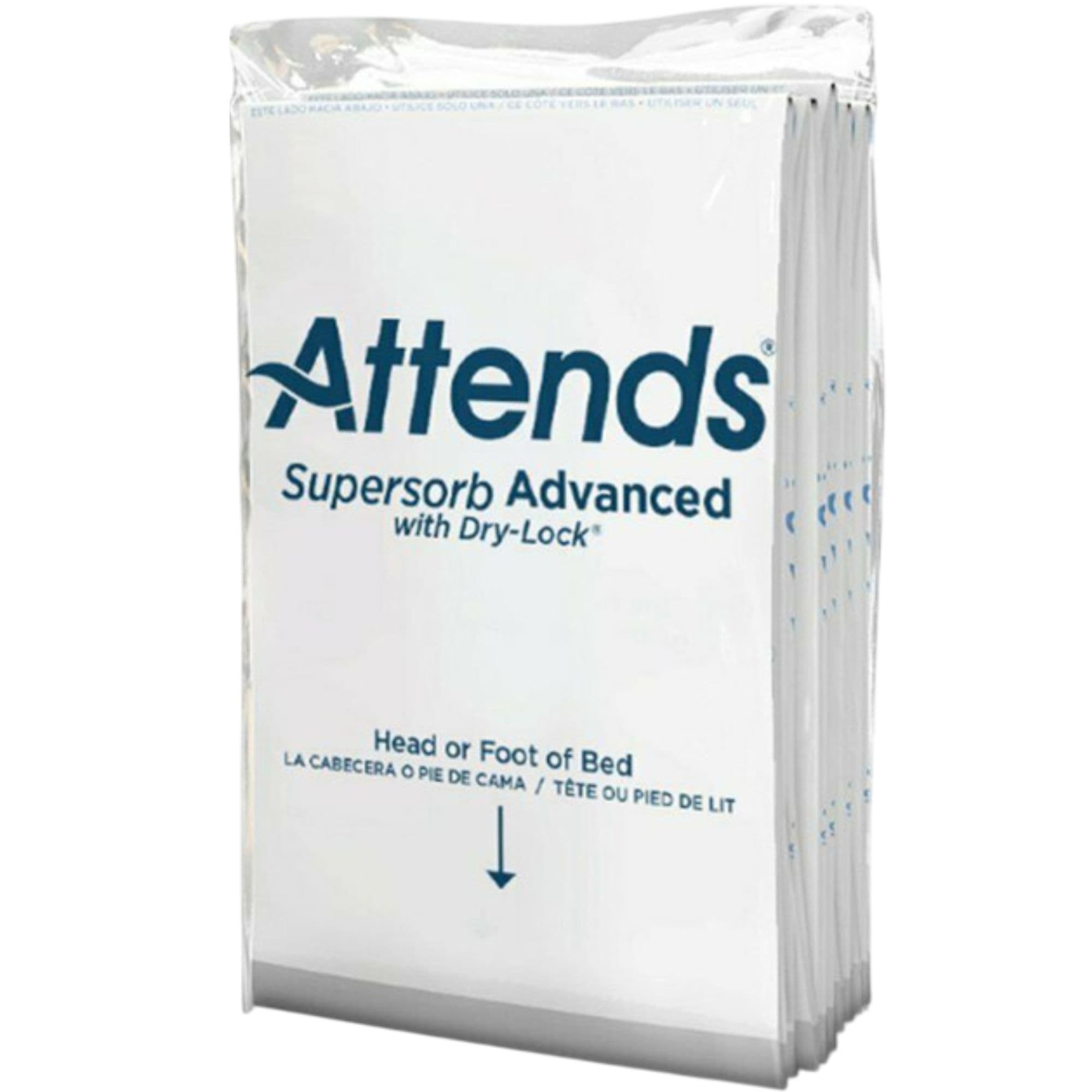 Attends Supersorb with Dry Lock Advanced Premium Underpads, Heavy Absorbency
