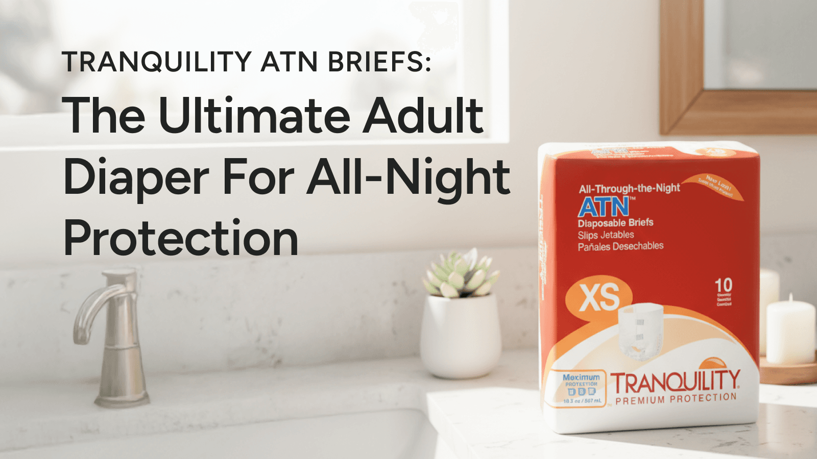 Tranquility ATN Briefs: The Ultimate Adult Diaper for All-Night Protection