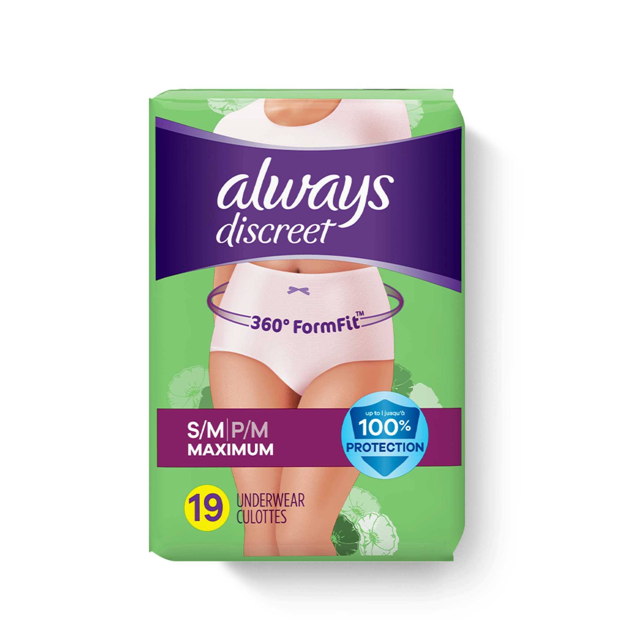 Always Discreet Pull-Up Underwear for Women, Maximum