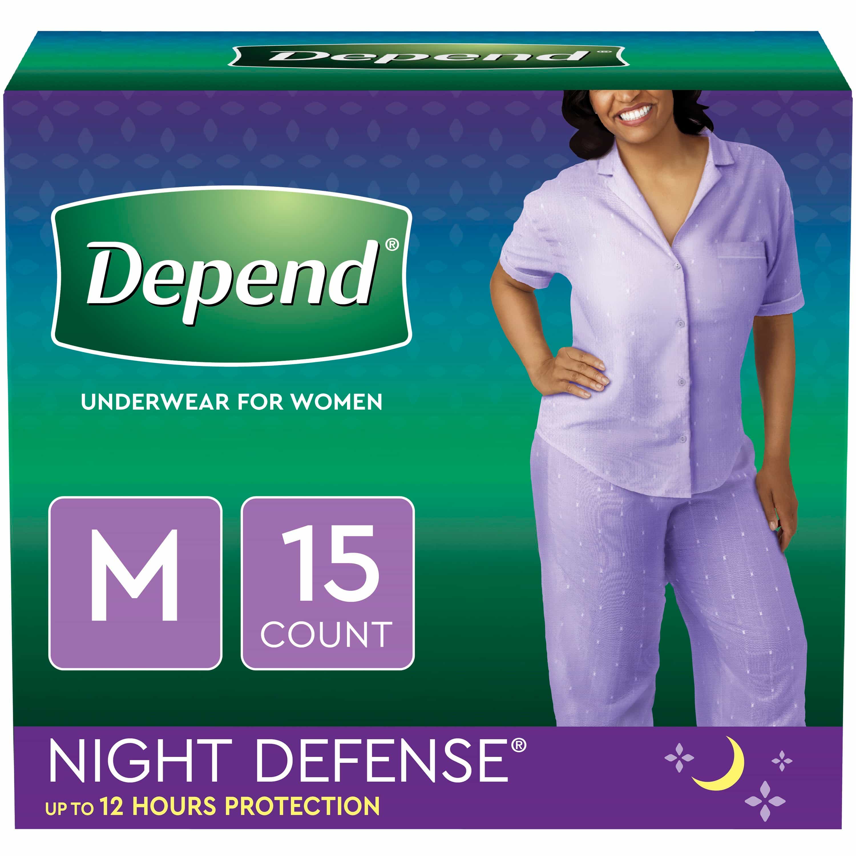 Depend Night Defense Pull-Up Underwear for Women, Overnight