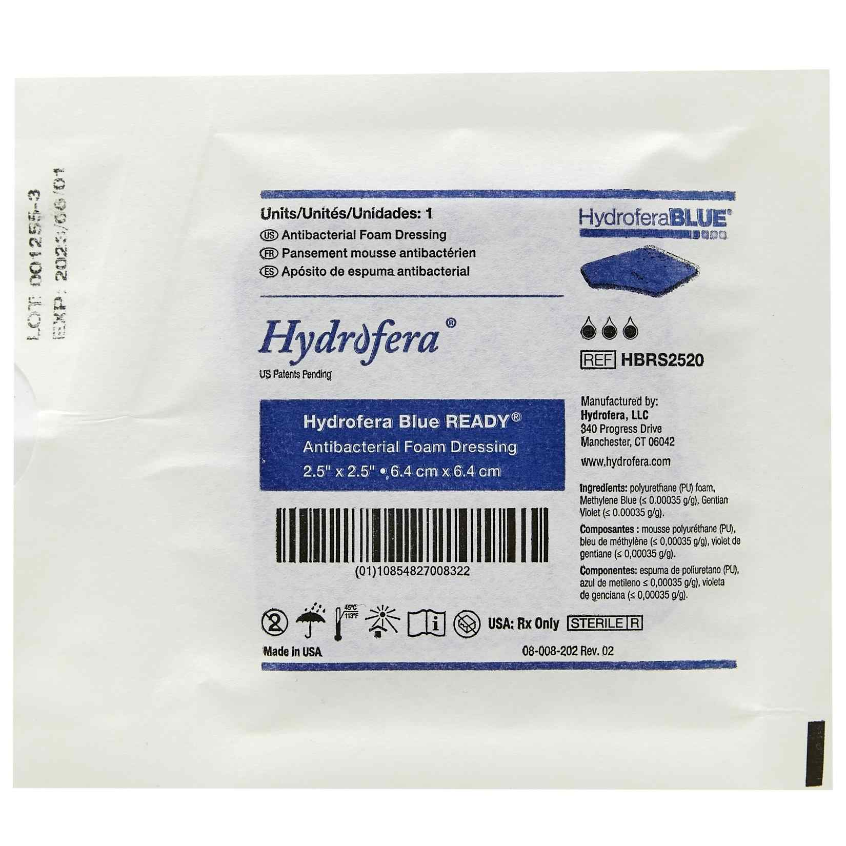 Hydrofera Blue READY Antibacterial Foam Dressing