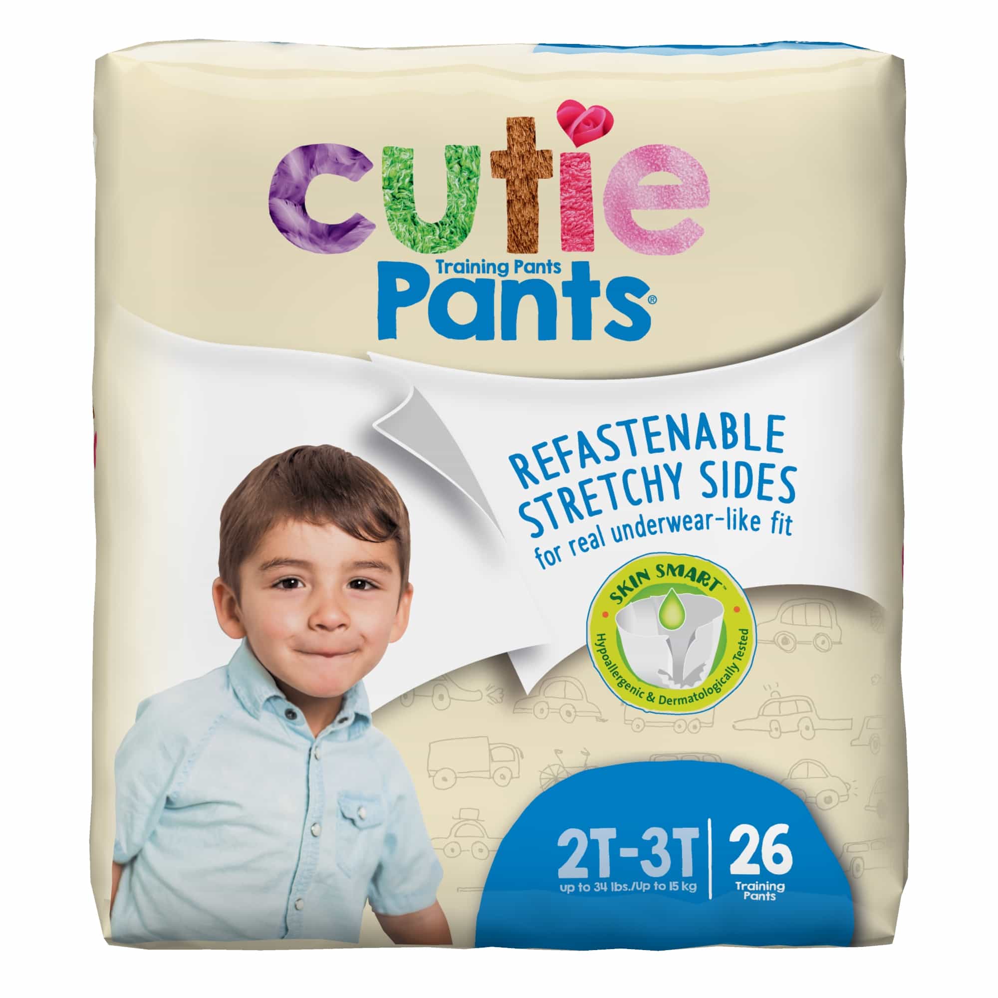 Cutie Pants Disposable Male Toddler Training Pants, Heavy