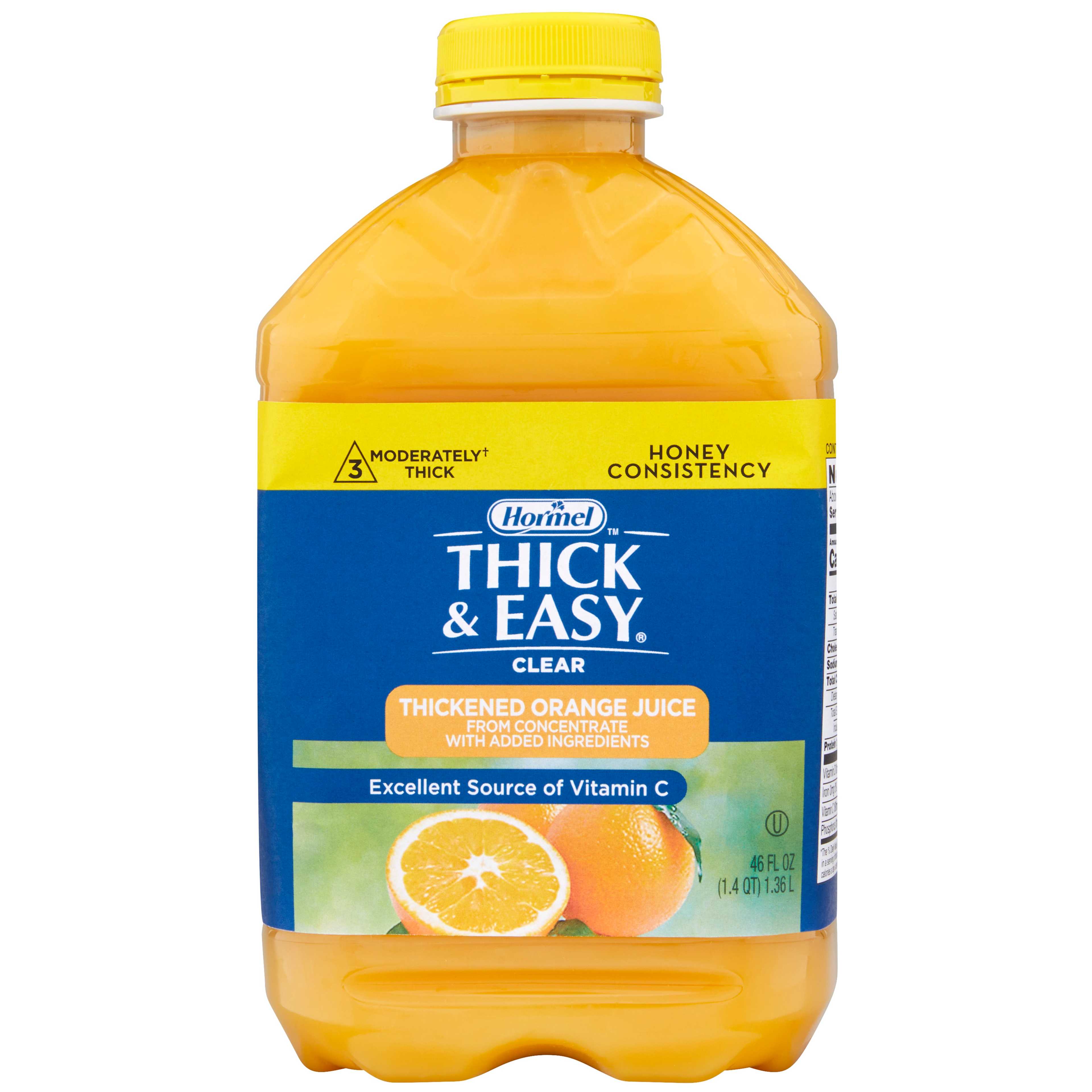 Thick & Easy Clear Honey Consistency Orange Juice Thickened Beverage, 46 oz. Bottle