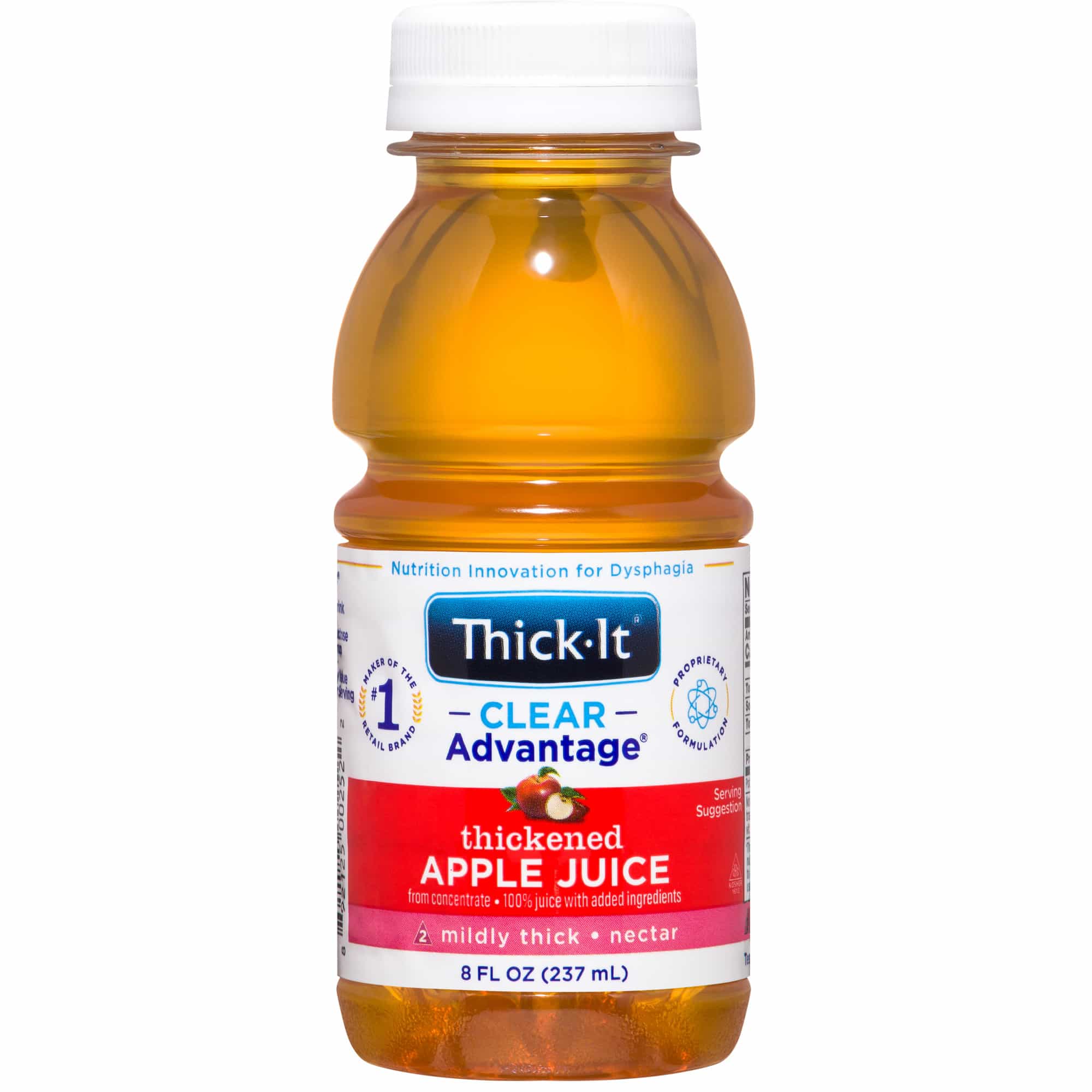 Thick-It Clear Advantage Thickened Apple Juice, Nectar Consistency, Mildly Thick, 8 oz.