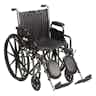 Drive Silver Sport 2 Wheelchair, Detachable Desk Arm, Swing-Away Footrests
