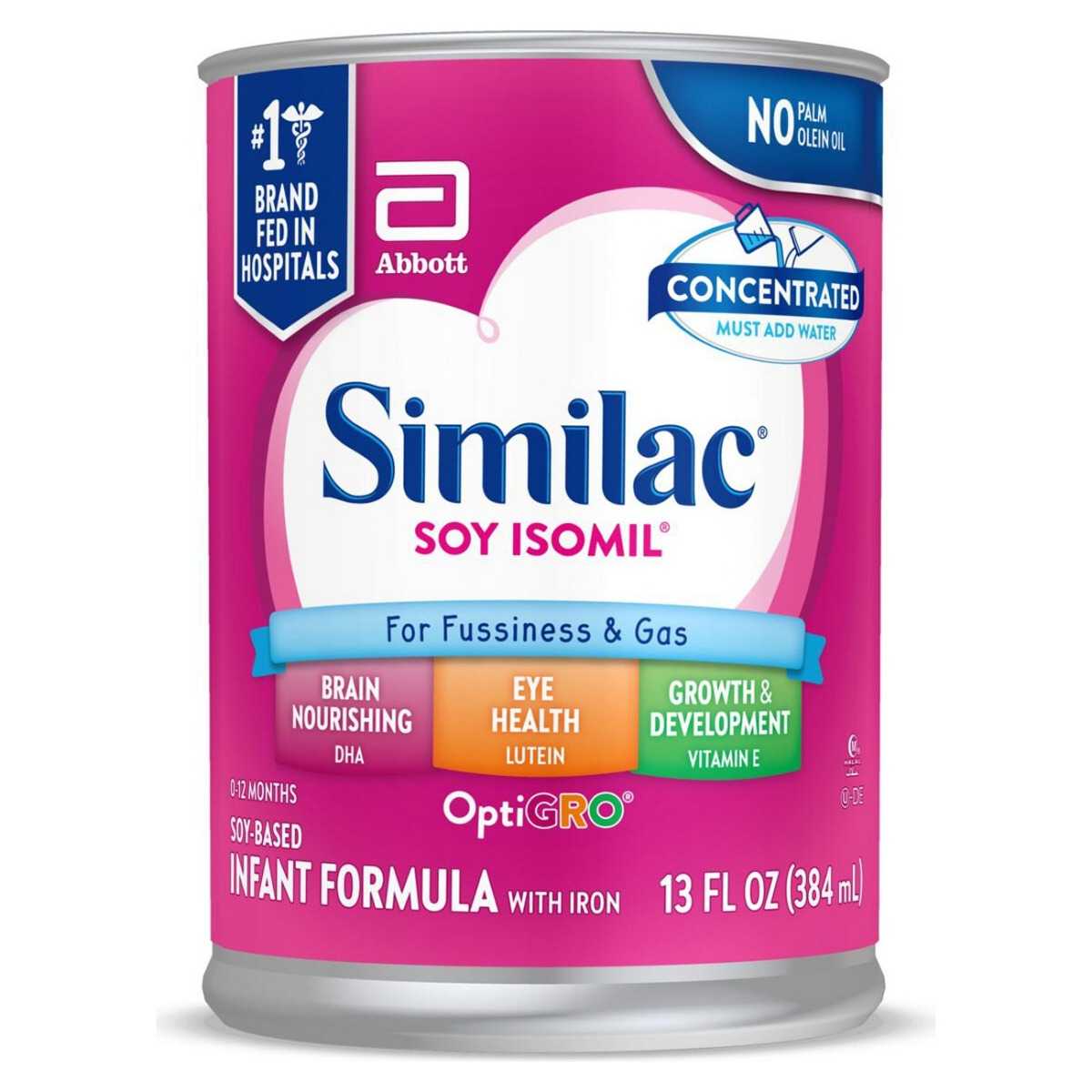 Similac Soy Isomil Infant Formula, Concentrated Liquid, 13 oz.