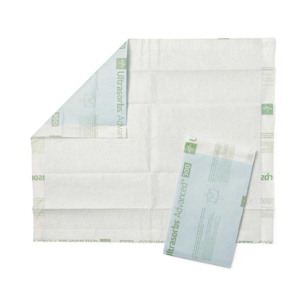 Medline Ultrasorbs Advanced+ Premium Absorbent Underpads, Extra Absorbency