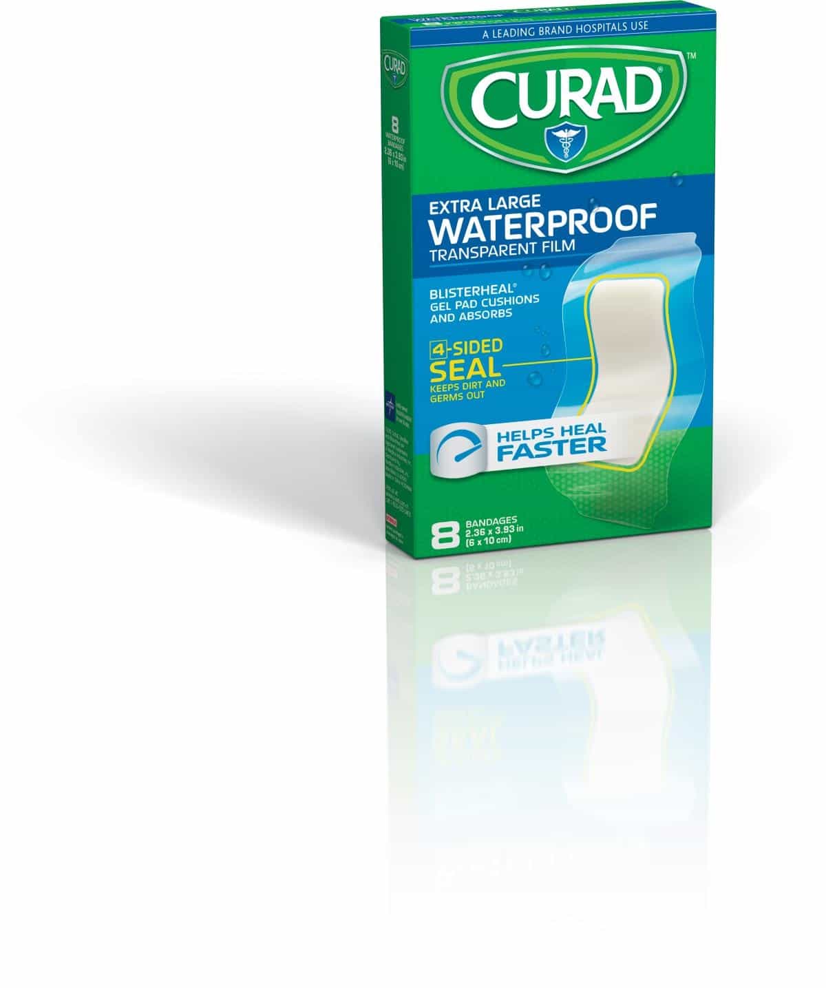 Curad Clear Extra Large Waterproof Adhesive Bandages