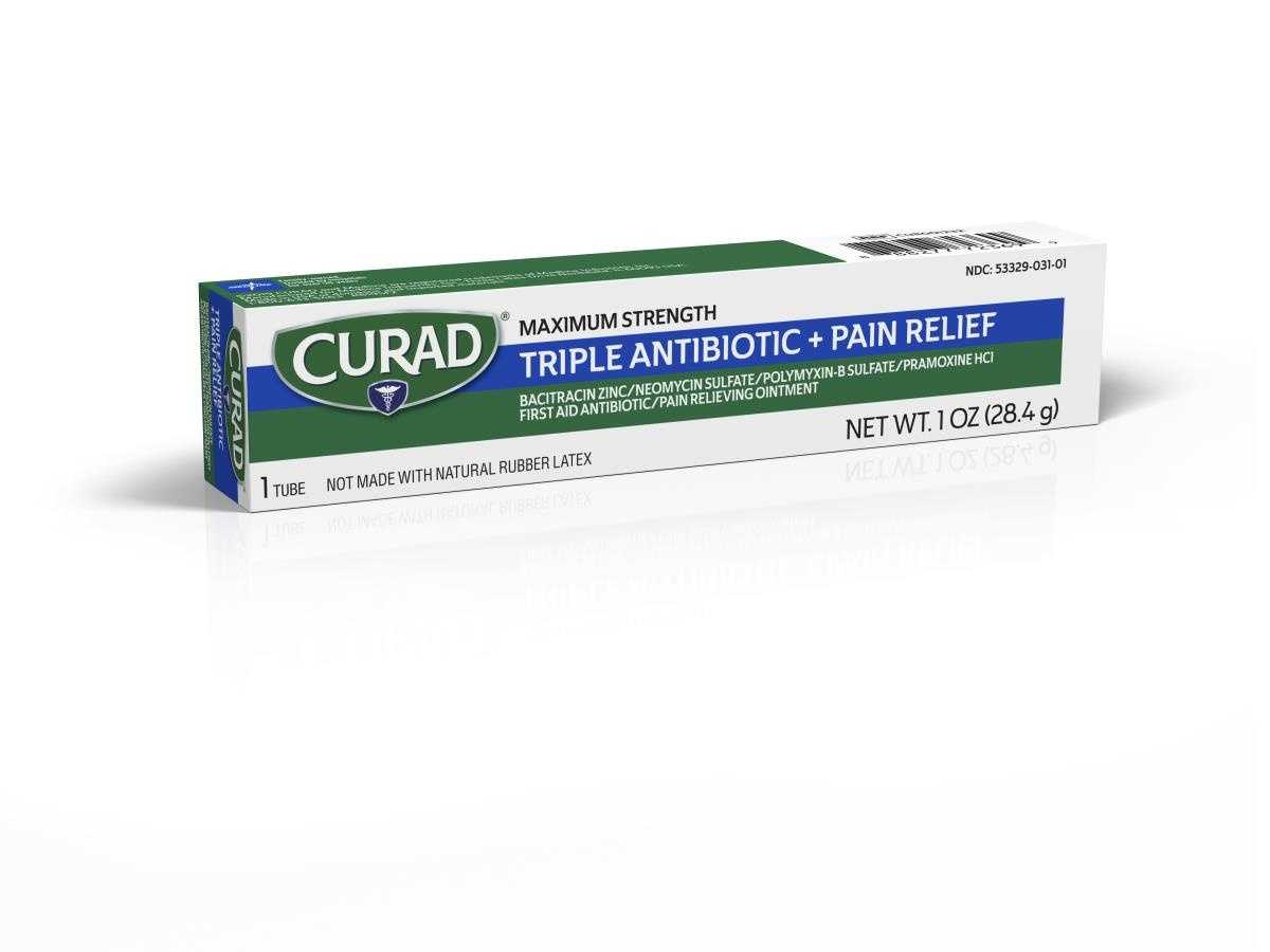 Curad Triple Antibiotic Plus Pain Relief Ointment