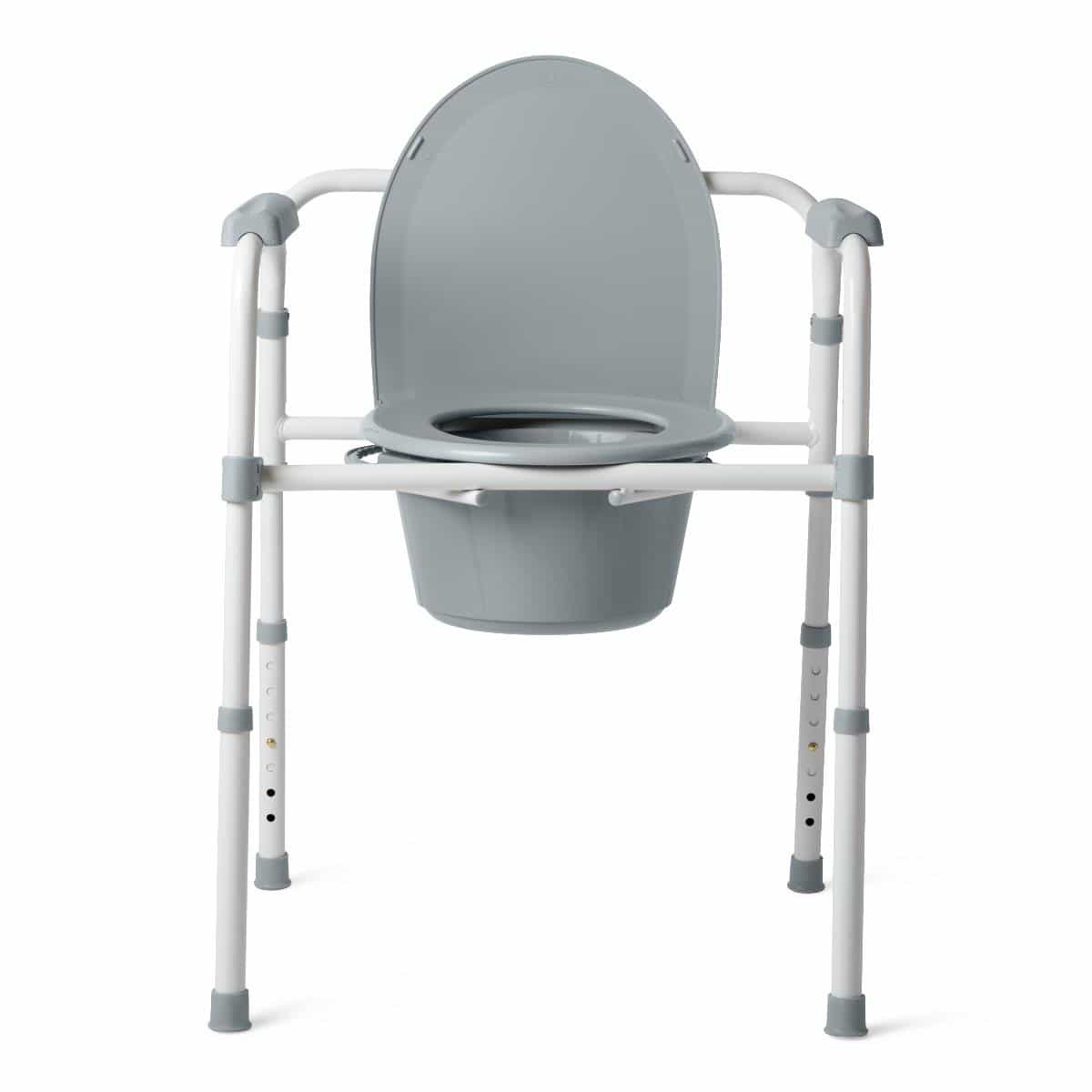 Medline 3-in-1 Steel Folding Commode