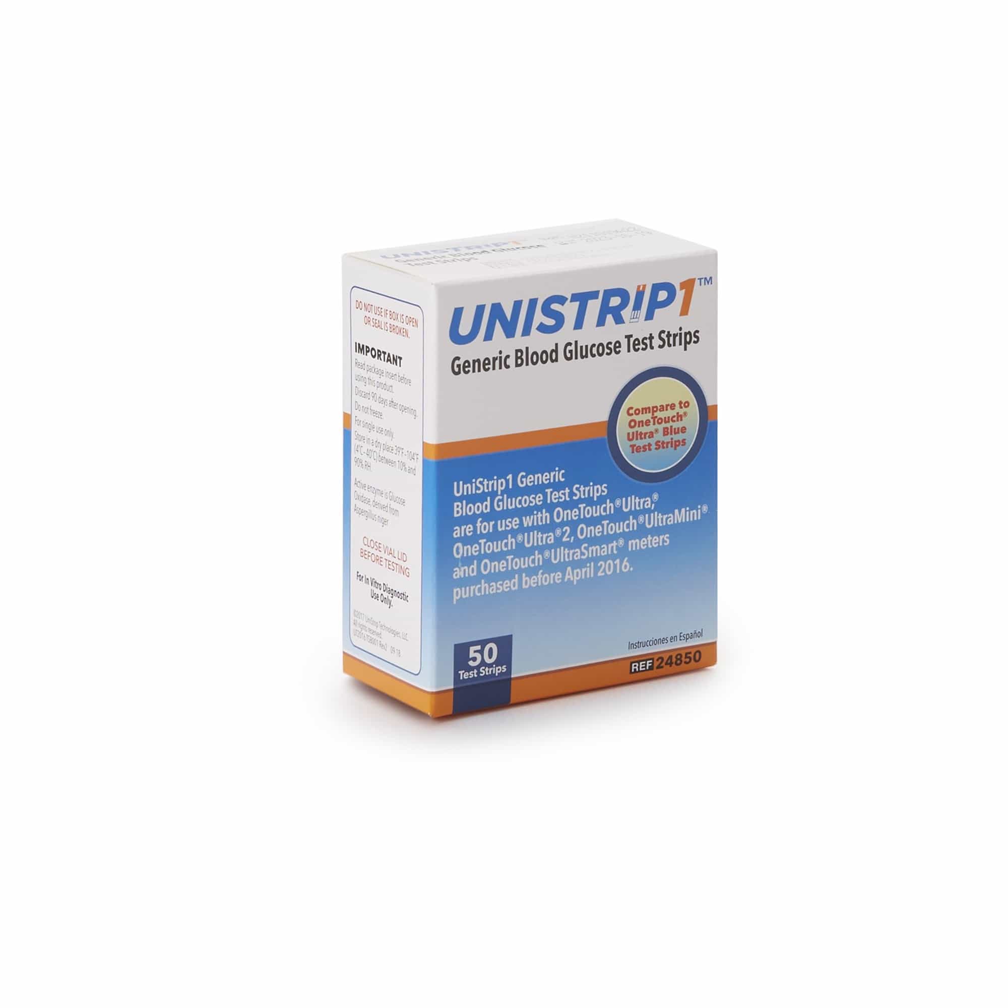 Unistrip1 Blood Glucose Test Strips