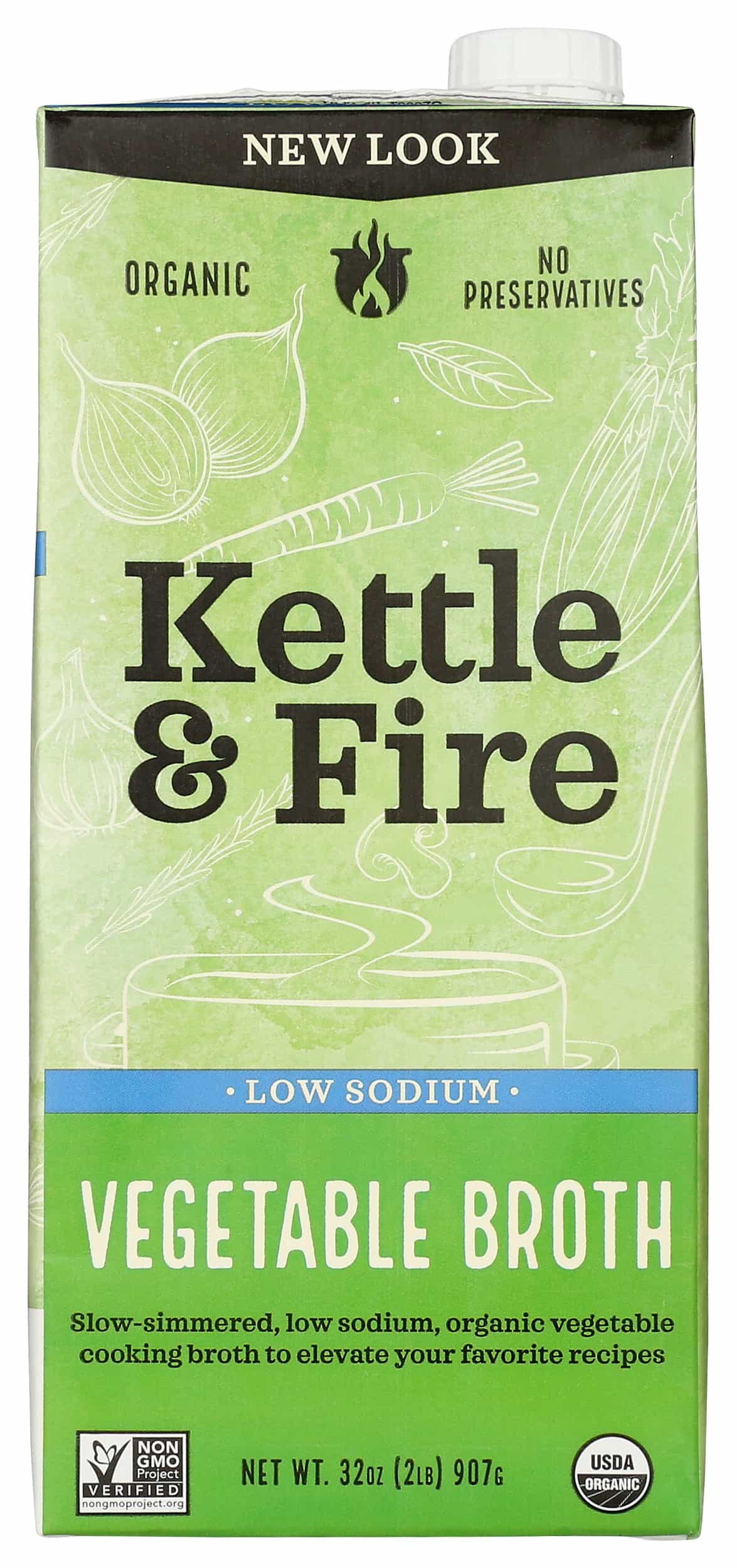 Kettle & Fire Low Sodium Vegetable Broth