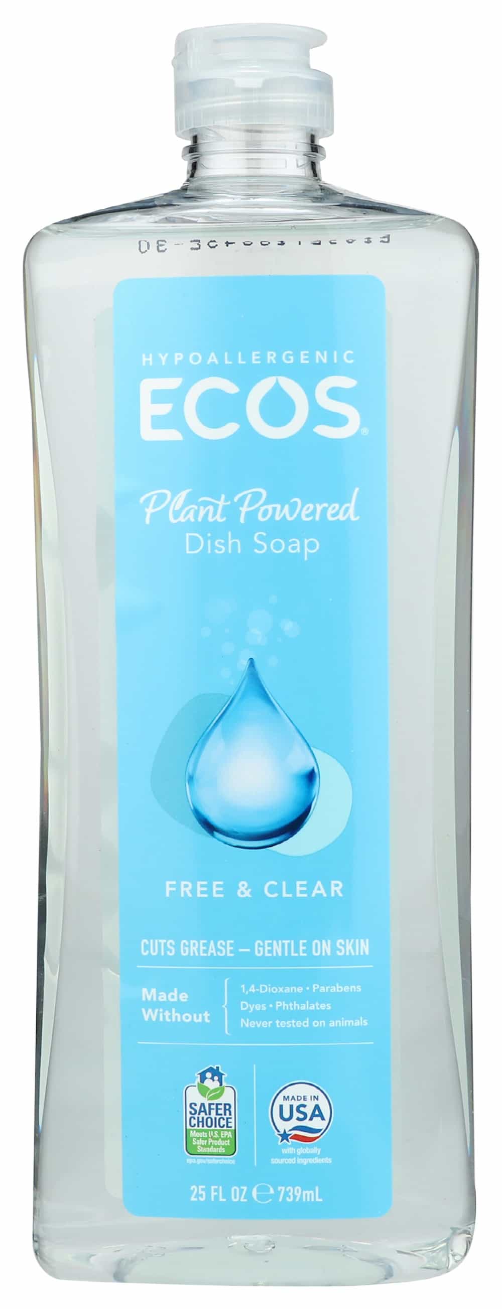 ECOS Plant Powered Dish Soap, Free & Clear