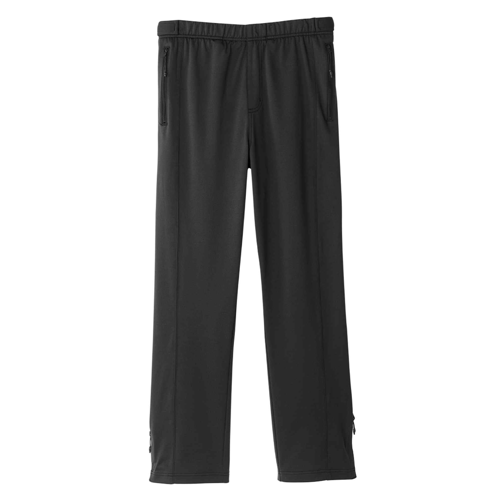 Silverts Men's Easy Touch Side Zip Pants, Black