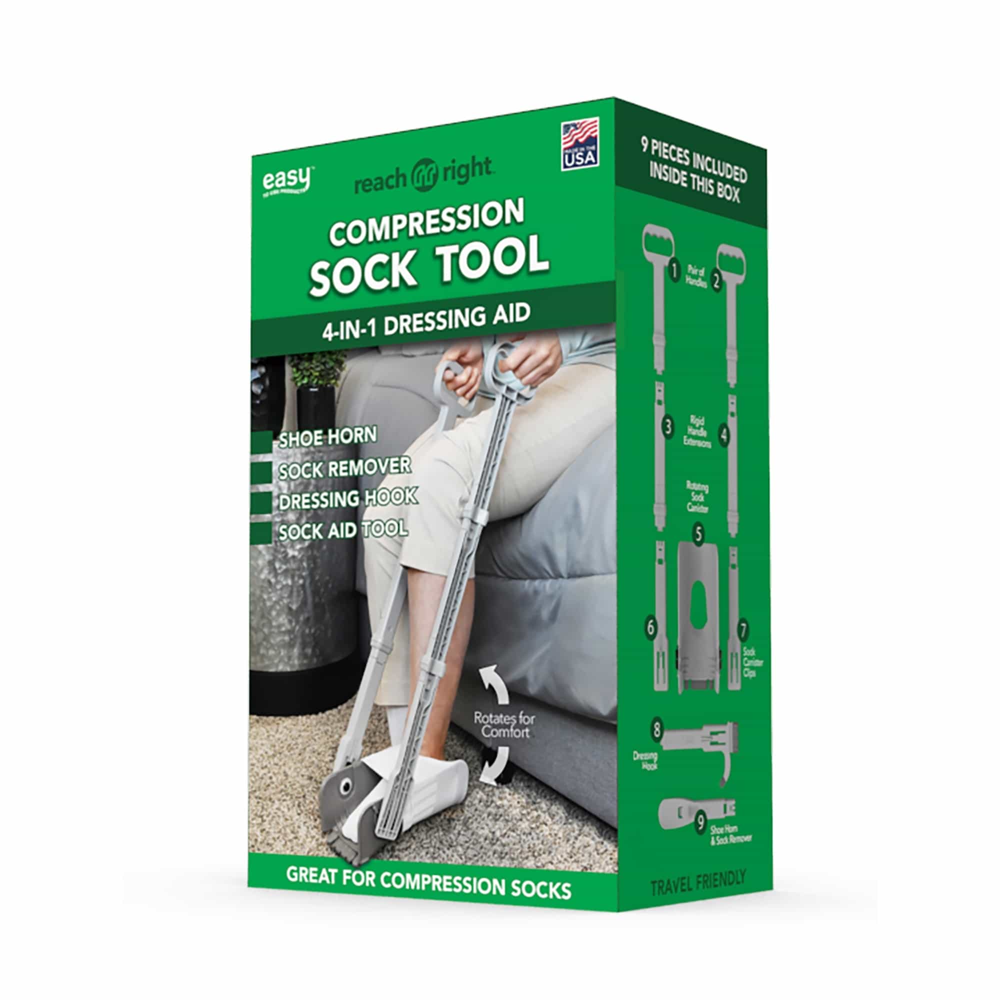 Reach Right Compression Sock Tool