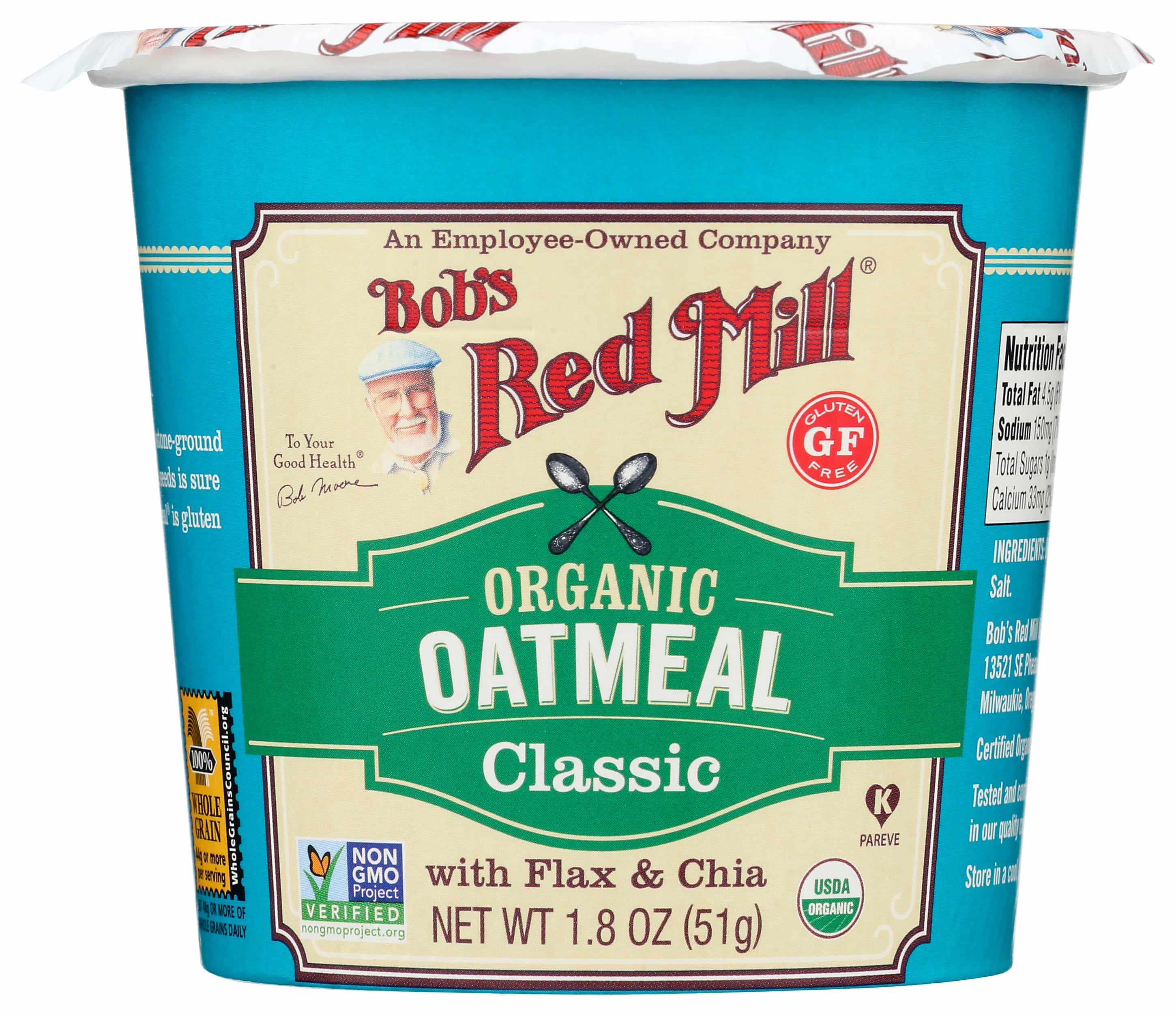 Bob's Red Mill Organic Classic Oatmeal Cup