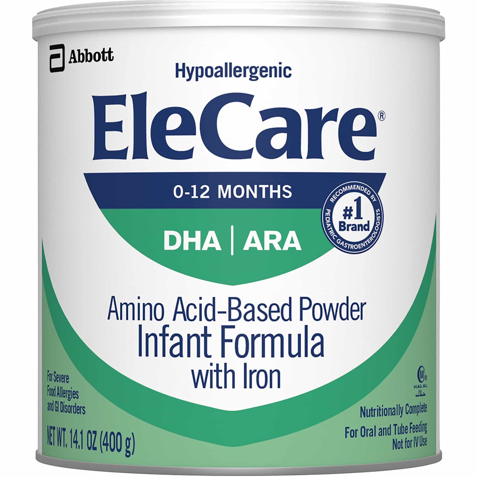 EleCare Hypoallergenic Amino Acid Based Powder Infant Formula with Iron