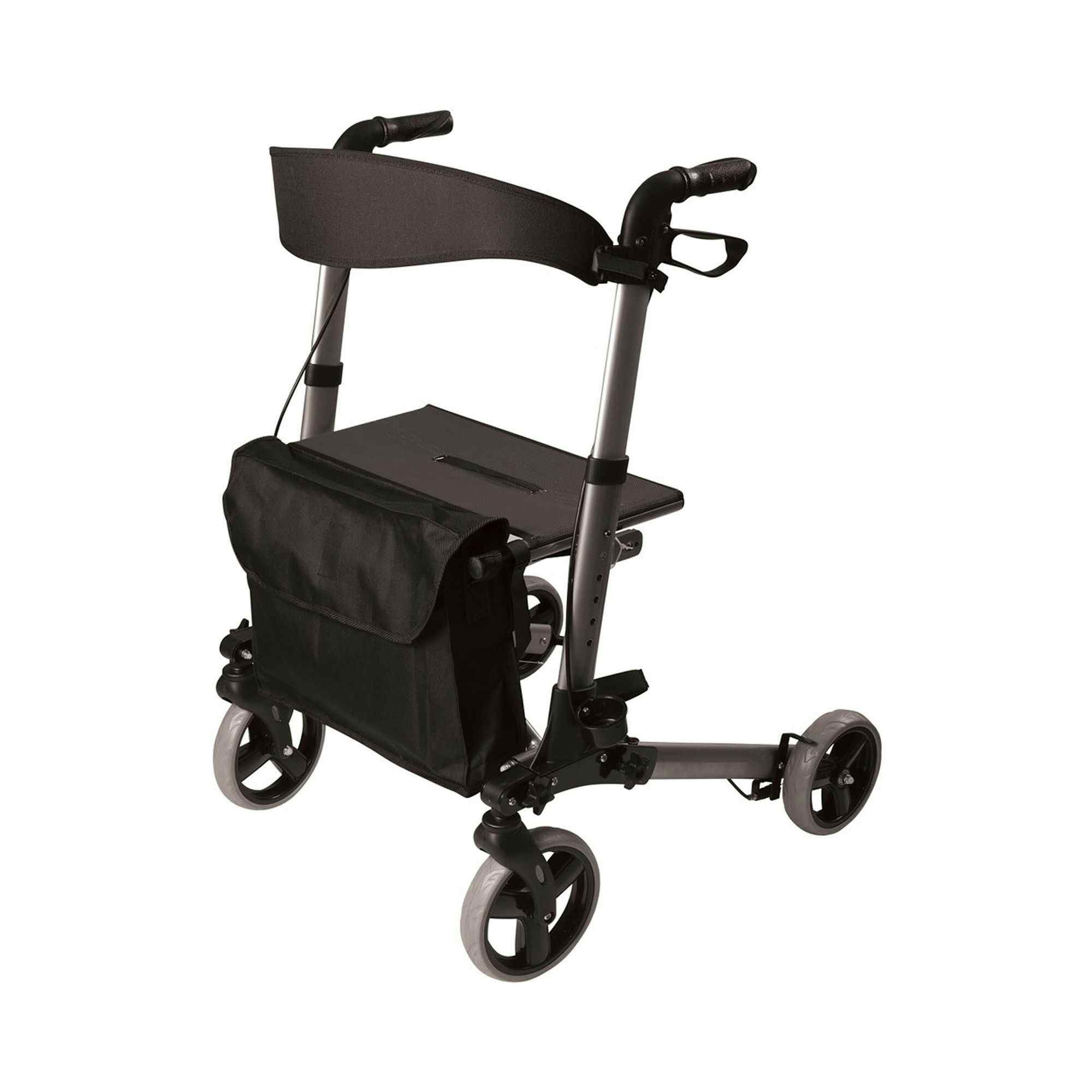 HealthSmart Gateway Titanium Rollator, Aluminum