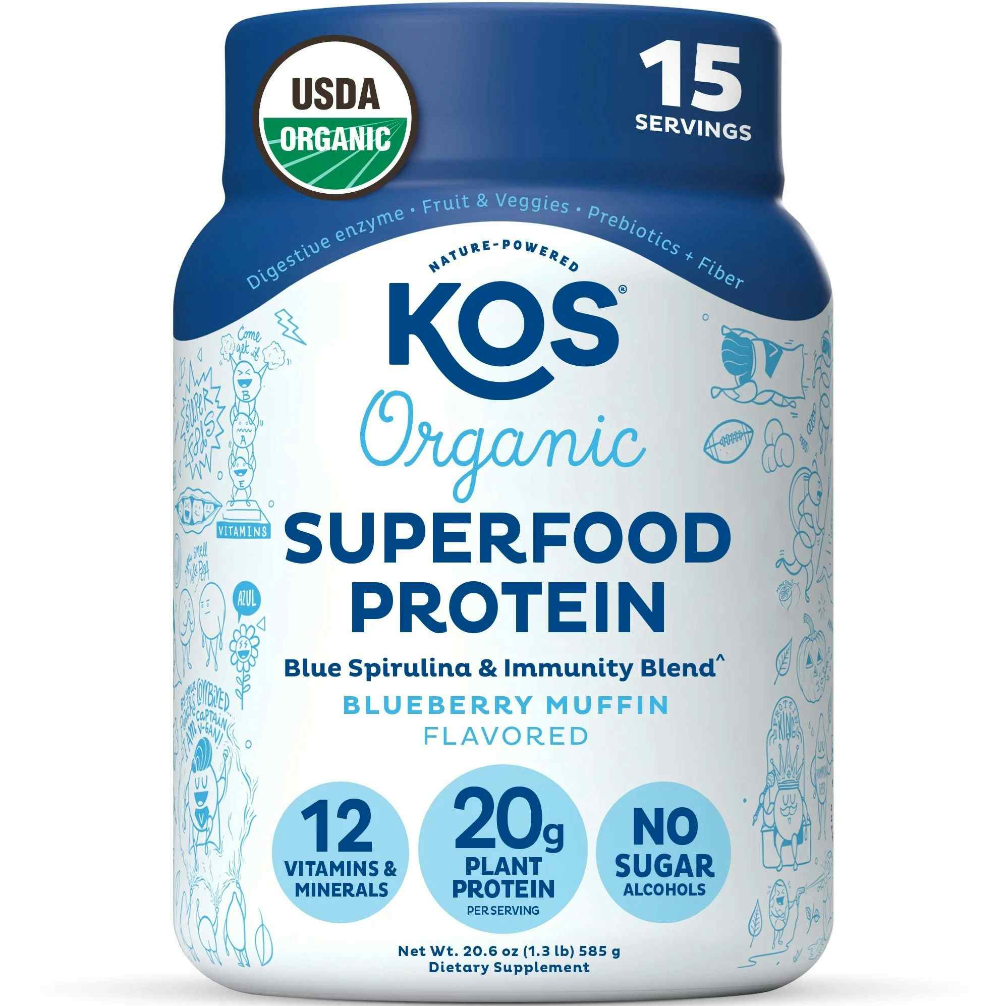 KOS Organic Superfood Plant Protein Powder