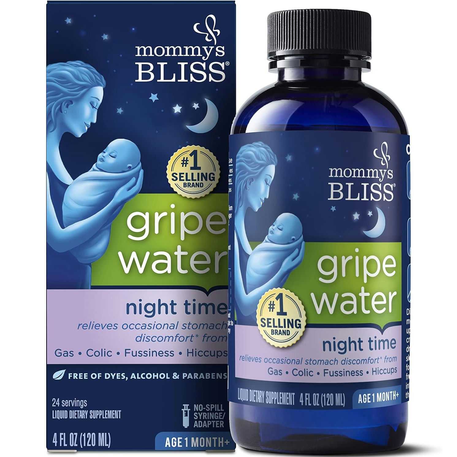 Mommy's Bliss Gripe Water Night Time for Infant Colic Relief