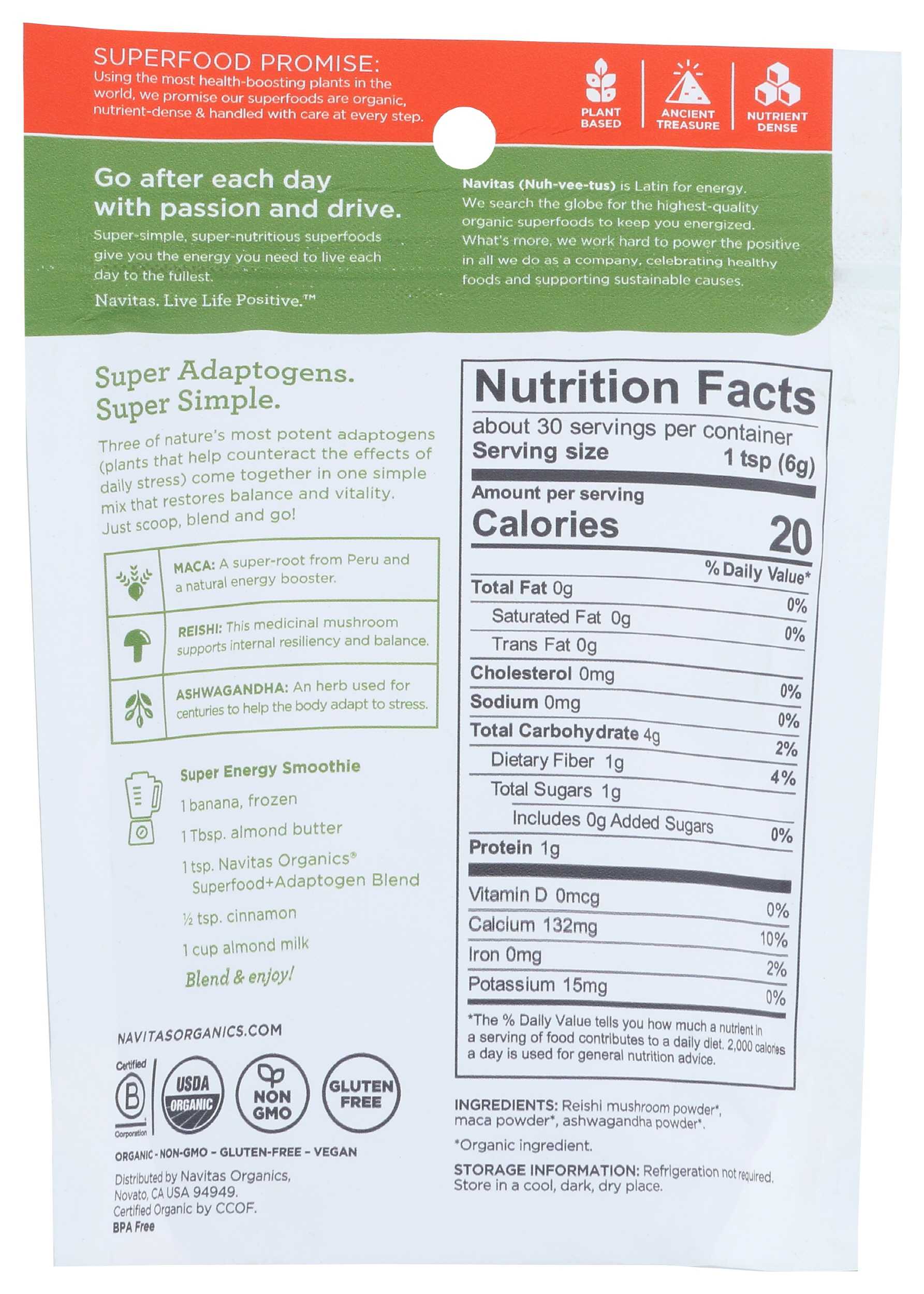 Navitas Organics Superfood+ Adaptogen Blend