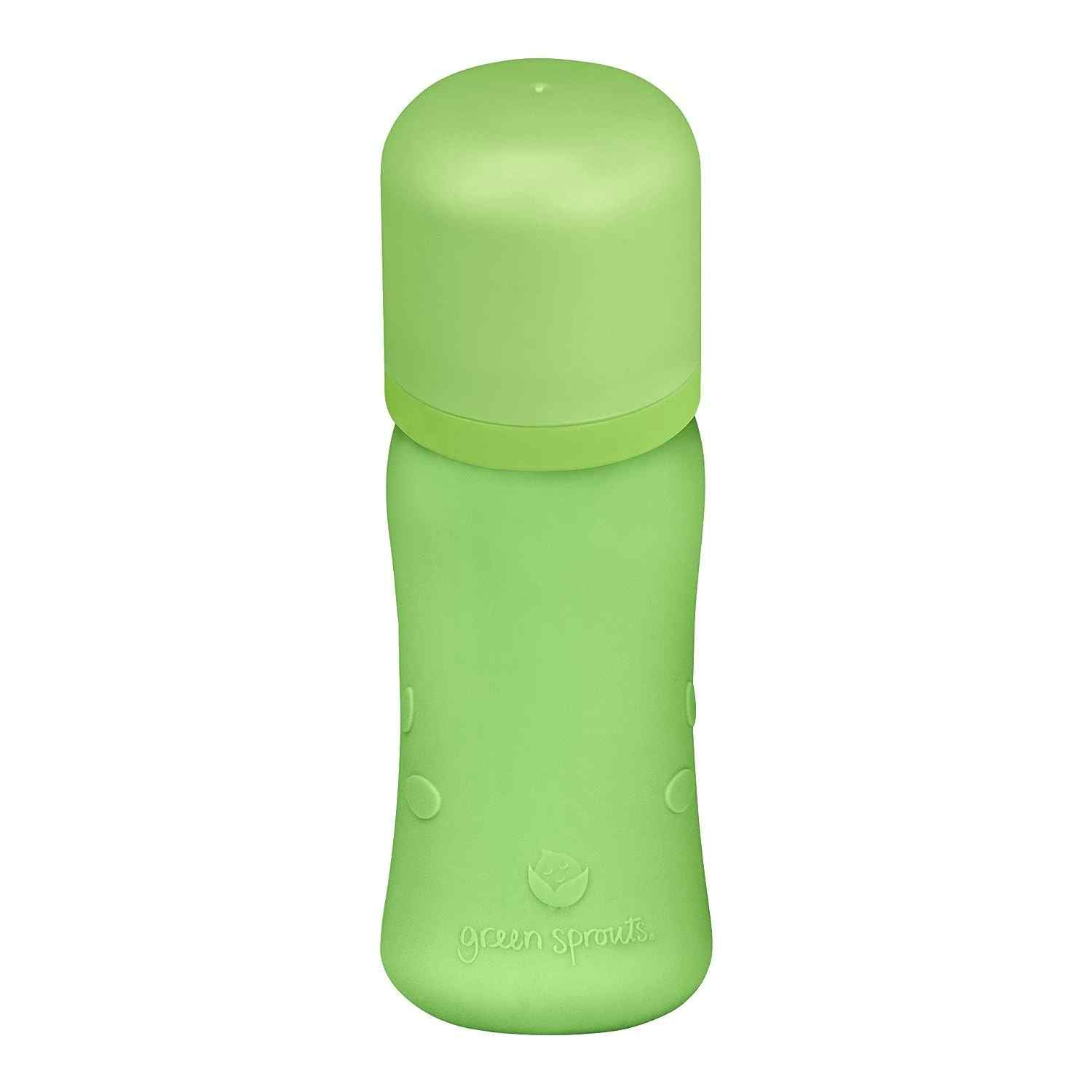 Green Sprouts Glass Baby Bottle with Silicone Cover