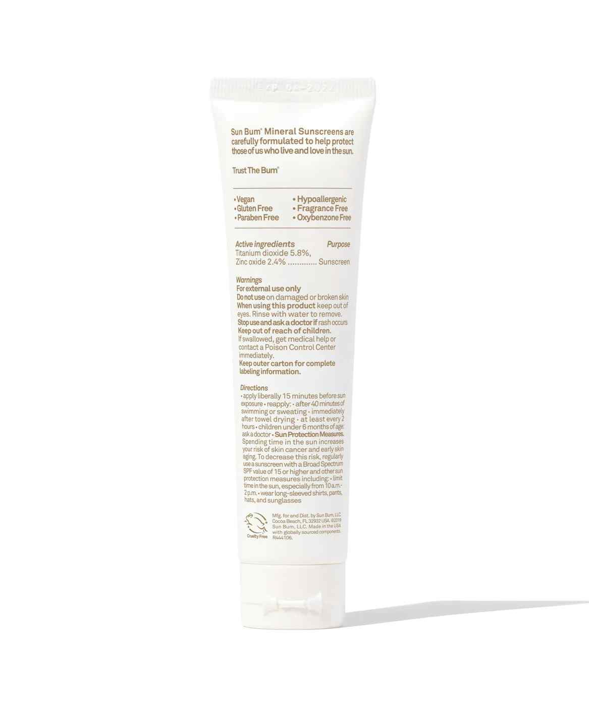 Sun Bum Tinted Mineral Sunscreen Face Lotion, SPF 30