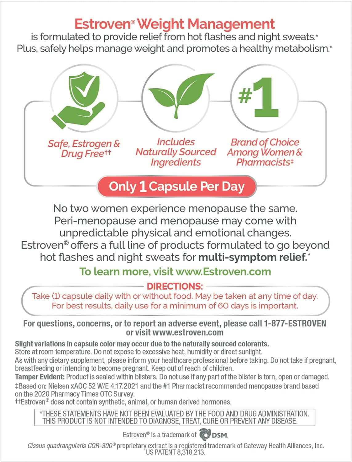 Estroven Menopause Relief & Weight Management