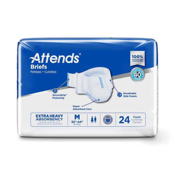 Attends Adult Brief with Tabs, Extra Heavy Absorbency