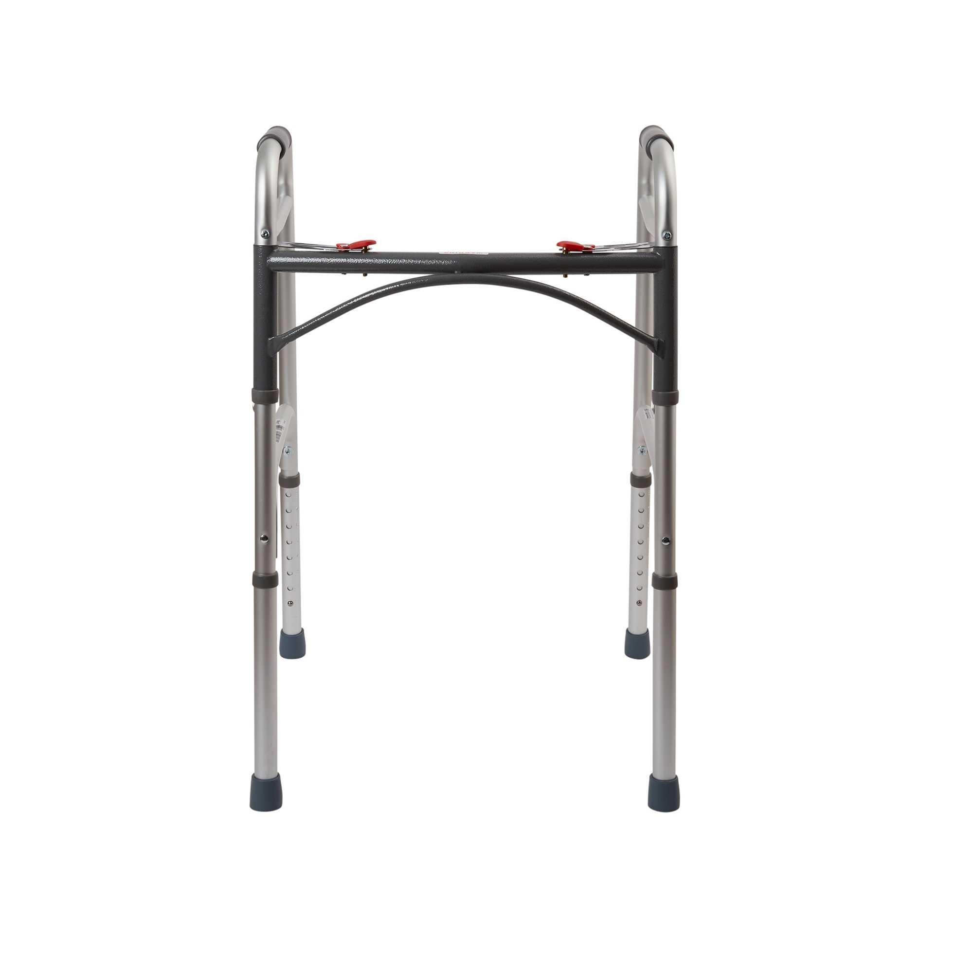 drive Deluxe Aluminum Dual Release Folding Walker, 32 - 39" Height, 10200-1, 1 Each