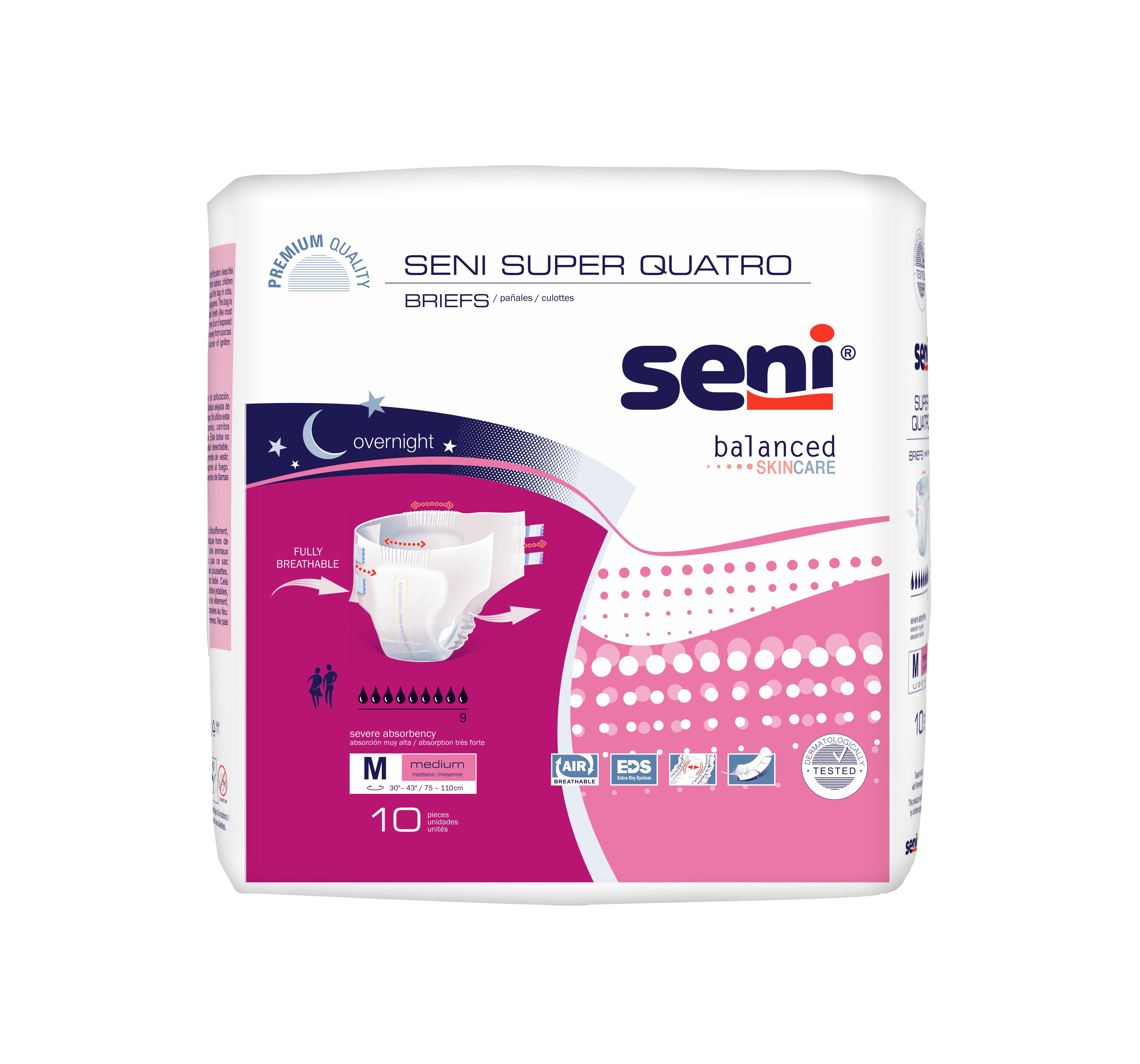 Seni Super Quatro Adult Diapers with Tabs