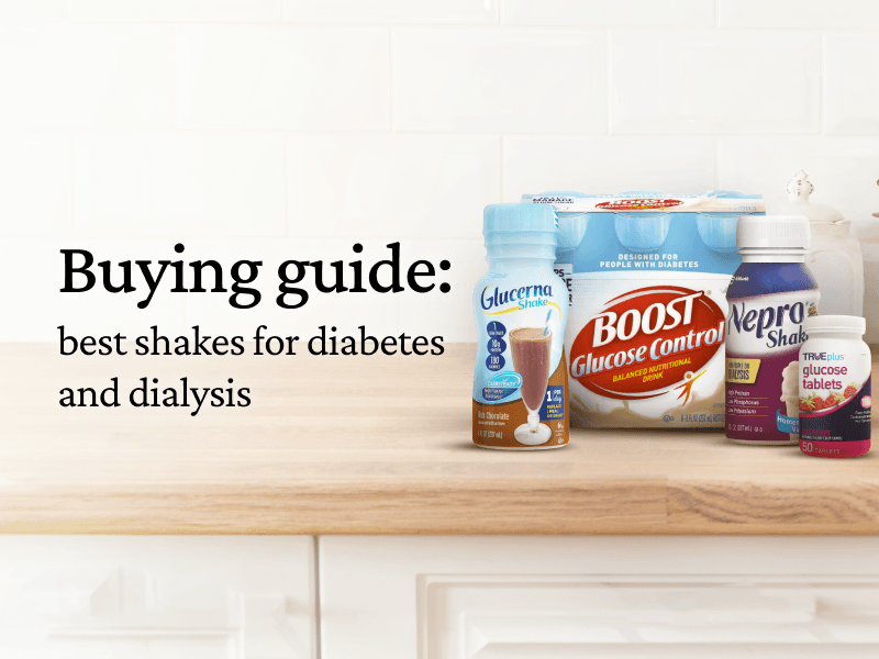 This shoppable list highlights some of our best diabetic nutrition products from brands like Glucerna and Nepro so you can support you or your loved one’s needs. Each selection can be used to support a diabetes diet. A diabetes diet is a healthy eating plan that keeps blood sugar within the optimal range. It includes nutrient-rich foods and drinks that are low in fat and carbohydrates. Monitoring the amount of fats and carbs you or your loved one eats prevents blood sugar from spiking, supports healthy weight, and reduces the risk of common diabetes side effects, like heart disease.